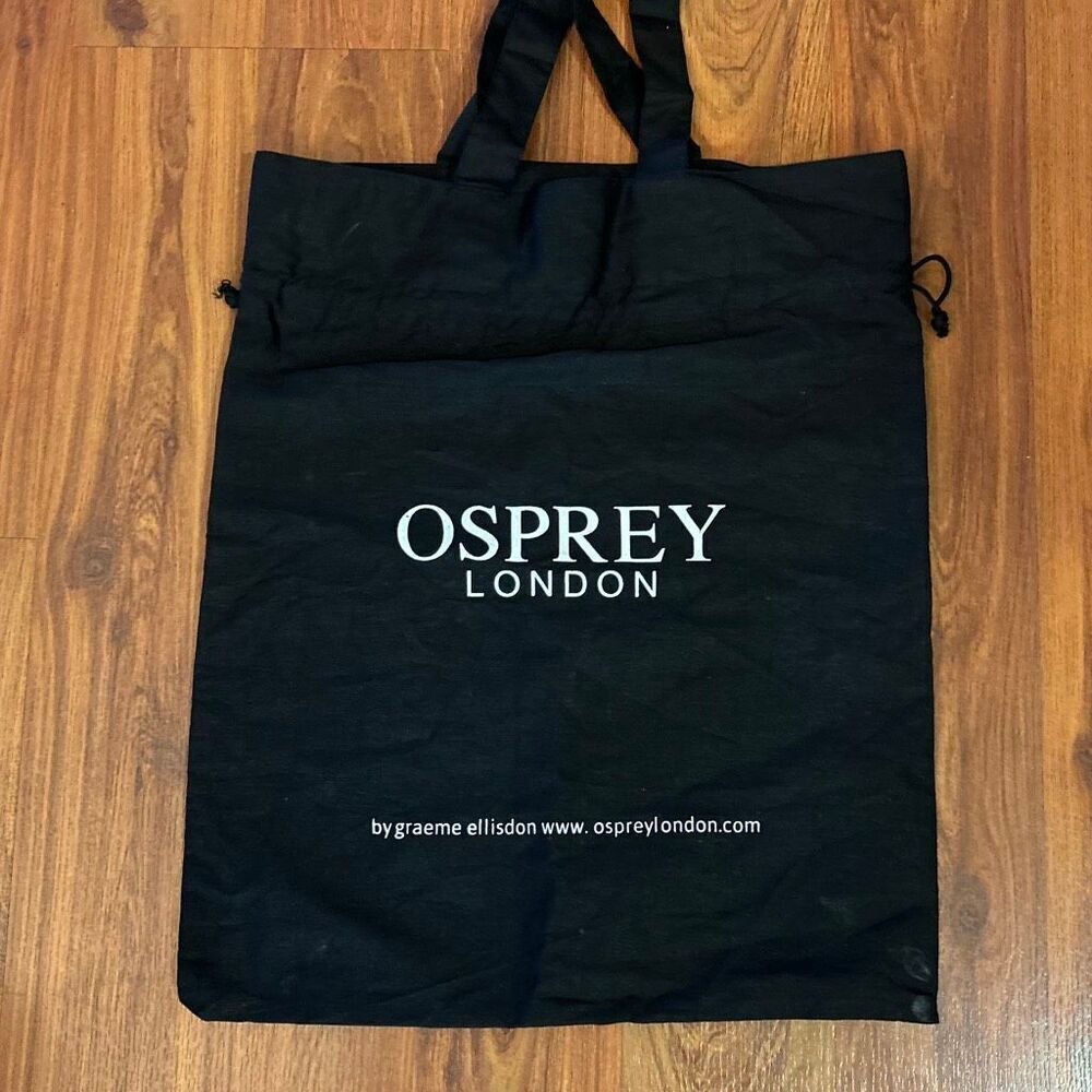 Osprey London black tote dust bag bag handbag shoes tote bag